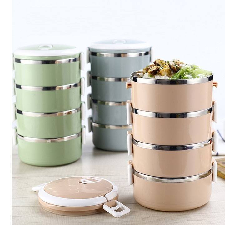 Cặp Lồng (Hộp Cơm) Giữ Nhiệt Lúa Mạch 4 Tầng Ruột Inox 9 a23cc9f3f8c6d5158785f6086cdfa4ba