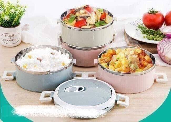 Cặp Lồng (Hộp Cơm) Giữ Nhiệt Lúa Mạch 4 Tầng Ruột Inox 12 b83b86585483e2e7a2739a1055bb731b