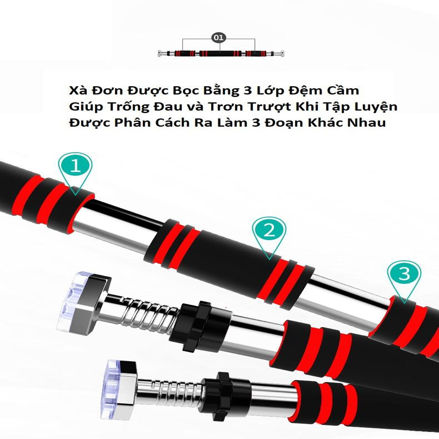 Xà Đơn Gắn Cửa Treo Tường Đa Năng 80-130Cm Loại DàY Nhất 9 d76075afd2da8cd1017968f876432ade