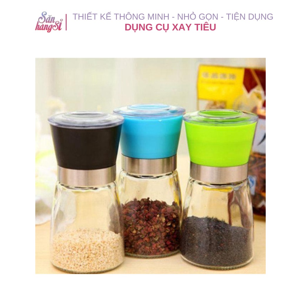 Dụng cụ xay tiêu thủy tinh đa năng cầm tay 18 Dụng cụ xay tiêu
